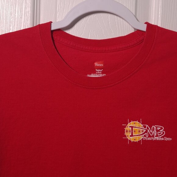 Dave Matthews Band: Cross Hatch Circle USED Shirt (L, Red, DMB, Rock, Jam) - Picture 4 of 10